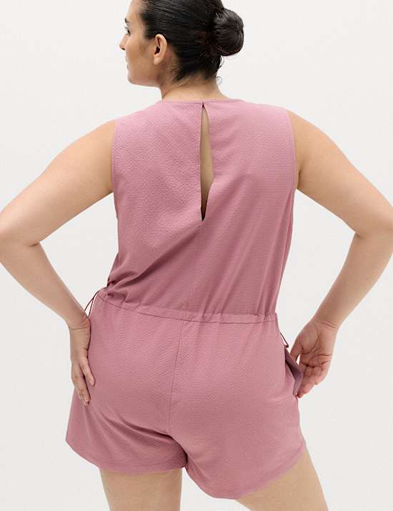 Seersucker Relaxed Playsuit