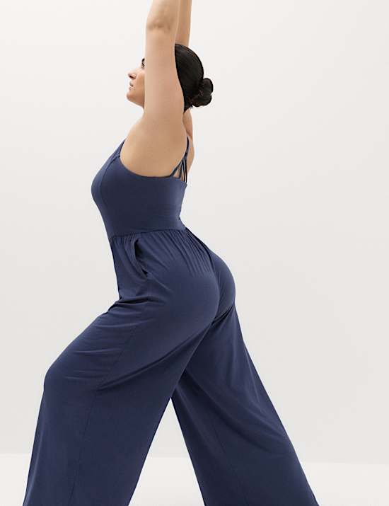 Supersoft Marl Strappy Back Jumpsuit