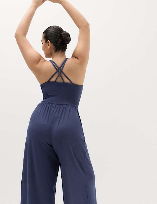 Supersoft Marl Strappy Back Jumpsuit