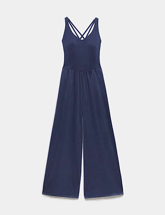 Supersoft Marl Strappy Back Jumpsuit
