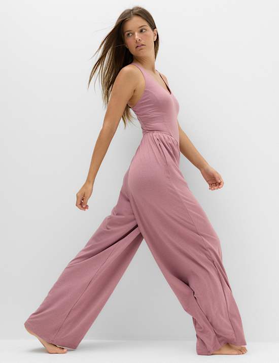 Supersoft Marl Strappy Back Jumpsuit
