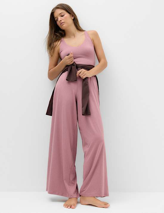 Supersoft Marl Strappy Back Jumpsuit