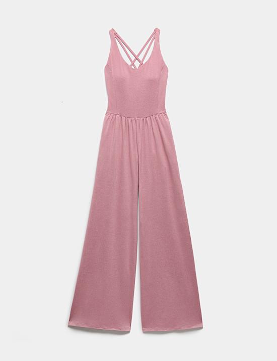 Supersoft Marl Strappy Back Jumpsuit