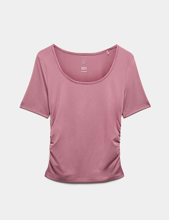 Top Go Balance ajust&eacute; &agrave; d&eacute;collet&eacute; rond et volant