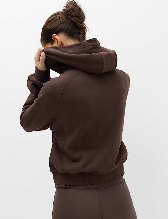 Sweat confortable en coton &agrave; capuche coupe