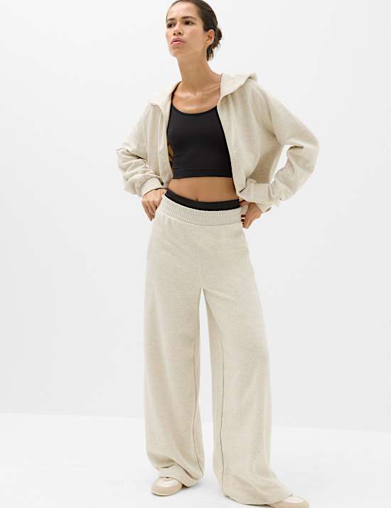 Cotton Rich Relaxed Crop Hoodie