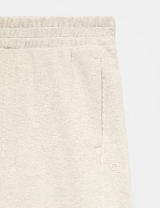 Cotton Rich High Waisted Wide Leg Joggers