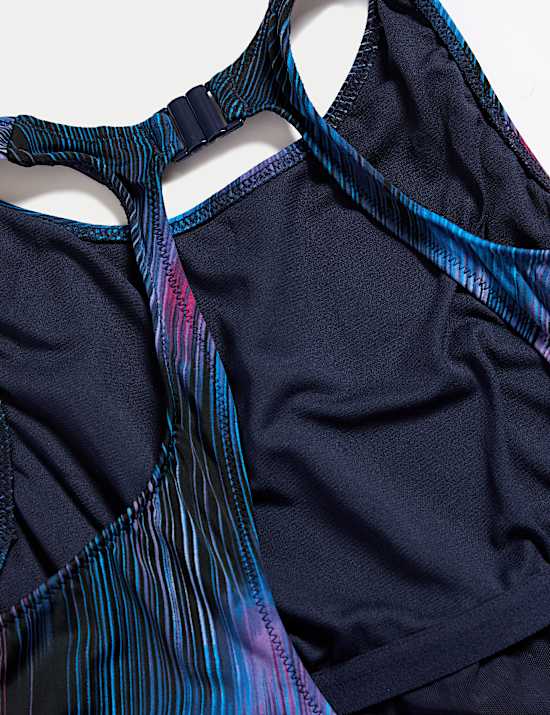 Tummy Control Printed Cut Out Swimsuit