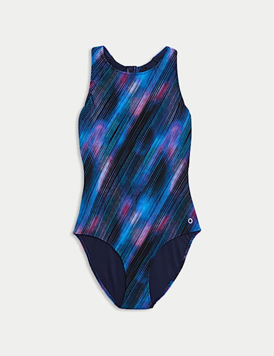 Tummy Control Printed Cut Out Swimsuit
