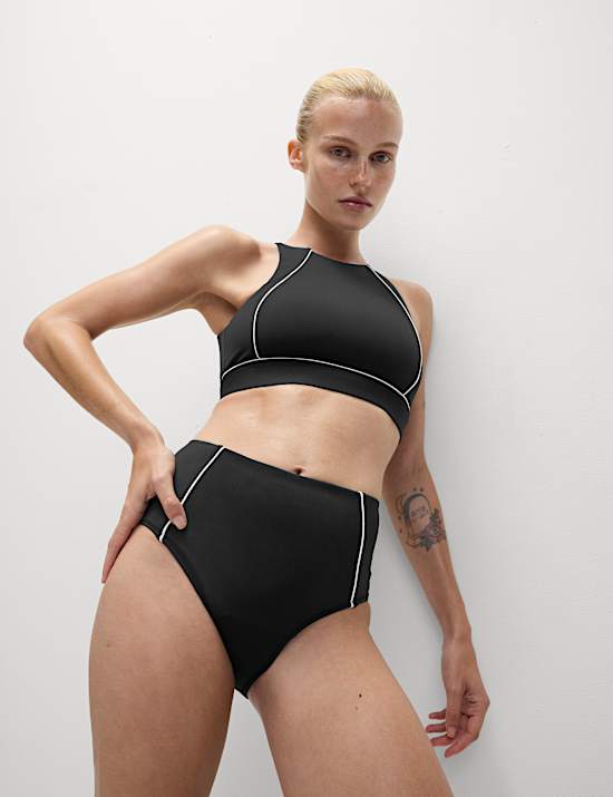 Tummy Control High Waist Bikini Bottom