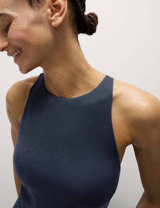 Pakaian Renang Model Racer Back Dengan Bantalan Korset