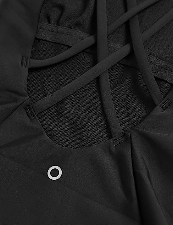 Maillot de bain ampliforme à bretelles effet ventre plat