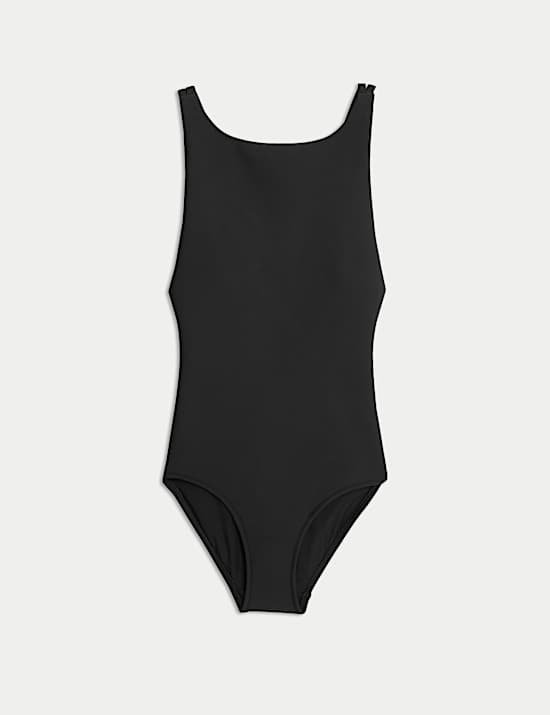 Maillot de bain ampliforme à bretelles effet ventre plat