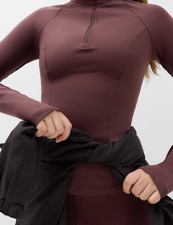 Essential  Half Zip Fitted Running Top
