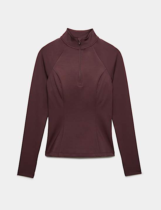 Essential  Half Zip Fitted Running Top