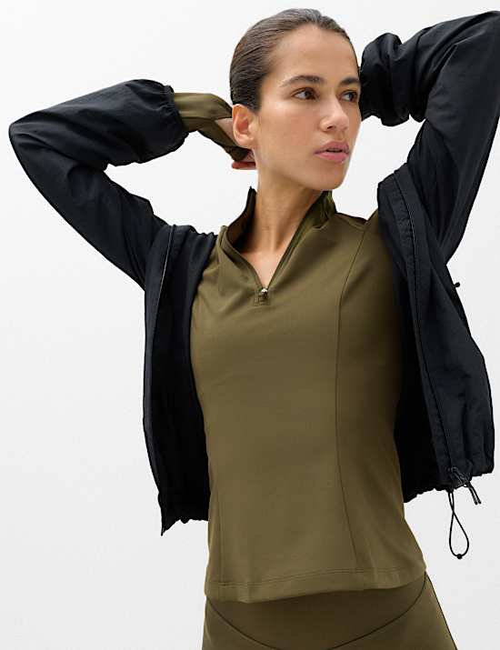 Essential  Half Zip Fitted Running Top