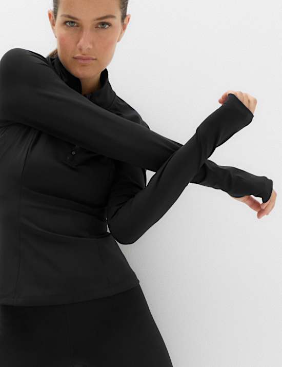 Essential  Half Zip Fitted Running Top