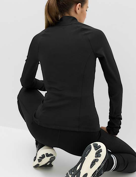 Essential  Half Zip Fitted Running Top