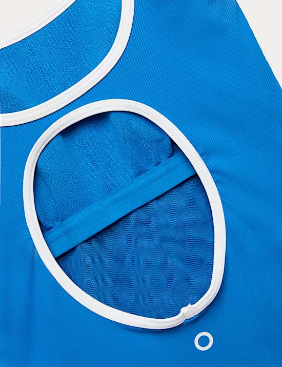 Tummy Control Padded Ribbed Swimsuit