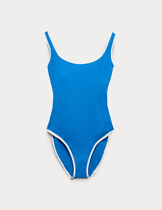Tummy Control Padded Ribbed Swimsuit