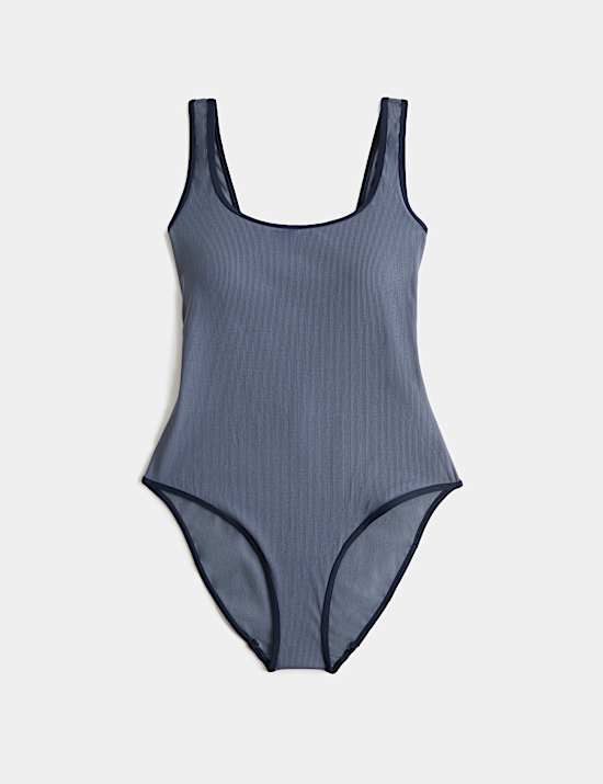 Maillot de bain c&ocirc;tel&eacute; rembourr&eacute; effet ventre plat