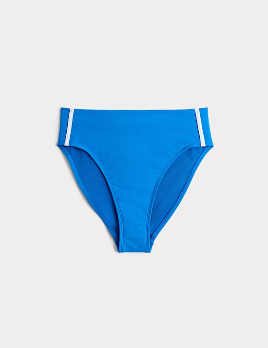 Bas de bikini taille haute effet ventre plat