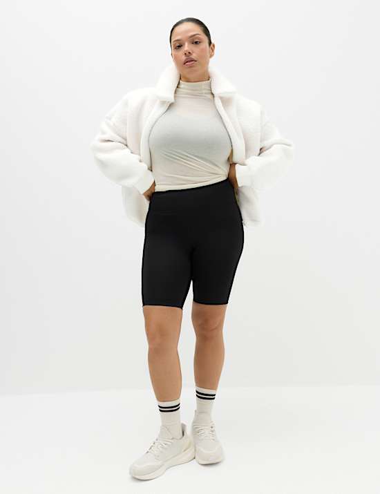 Borg Zip Up Collared  Neck Fleece Jacket
