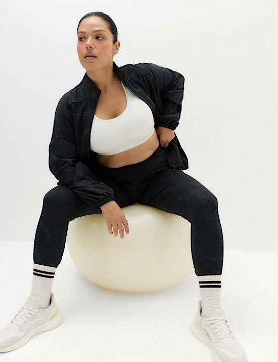 Go Move Printed Reflective High Waisted Gym Leggings