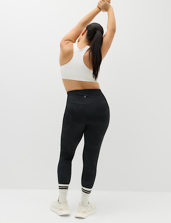 Go Move Printed Reflective High Waisted Gym Leggings