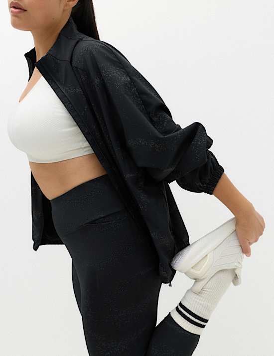 Go Move Printed Reflective High Waisted Gym Leggings