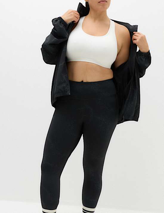 Go Move Printed Reflective High Waisted Gym Leggings