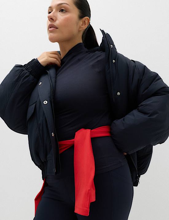 Merinotec&trade; Merino Blend High Neck Fitted Top