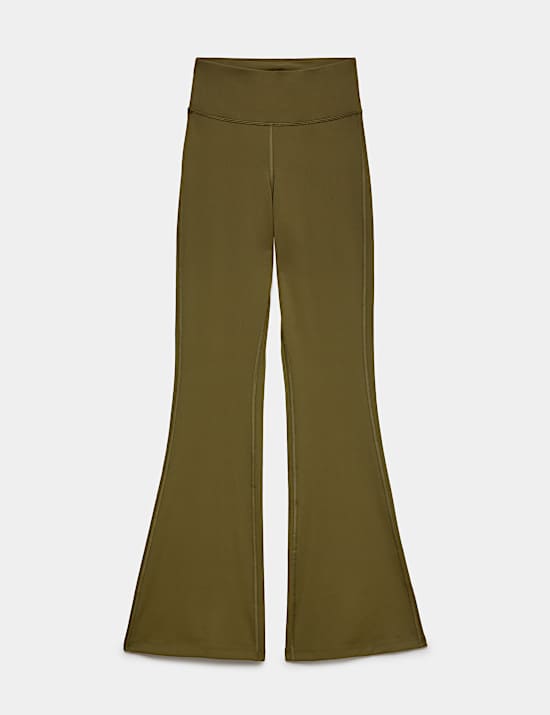 Basics &ndash; Leggings mit hohem Bund und ausgestelltem Bein