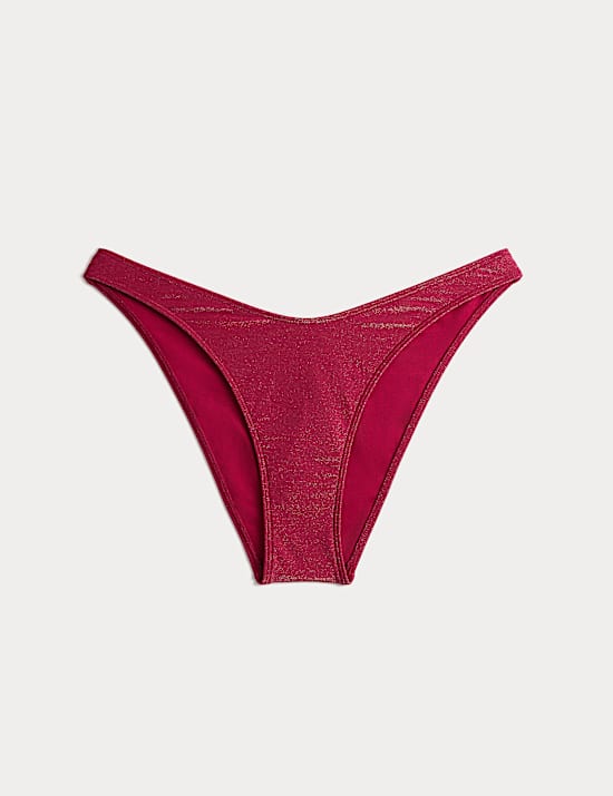 Sparkle High Leg Bikini Bottoms
