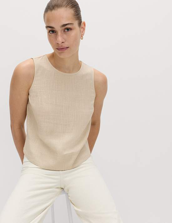 Vest with Linen