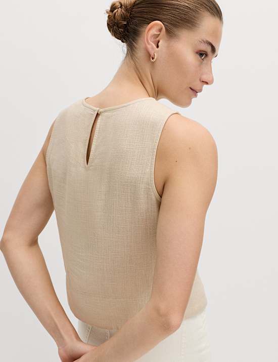 Vest with Linen