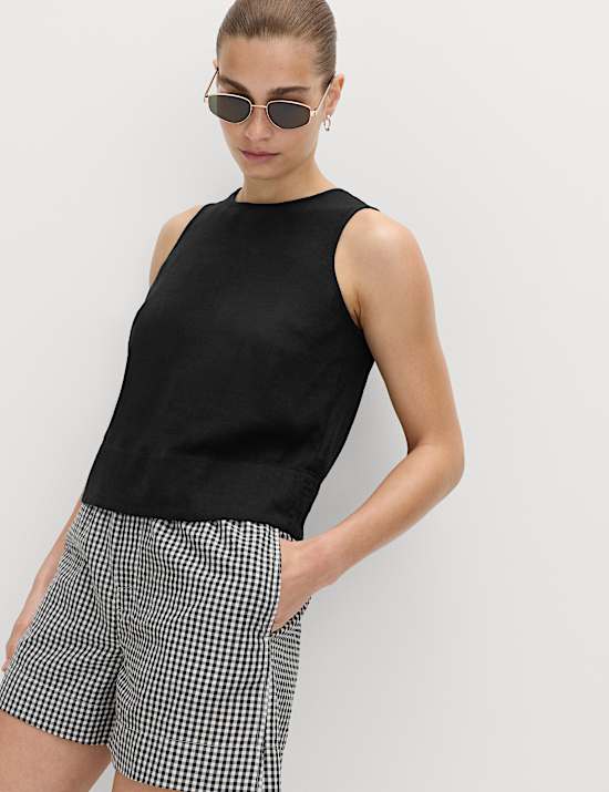Vest with Linen