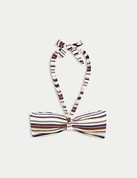 Printed Halterneck Bikini Top
