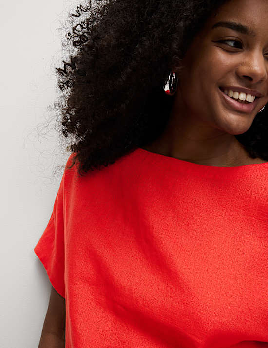 Pure Linen Relaxed T-Shirt