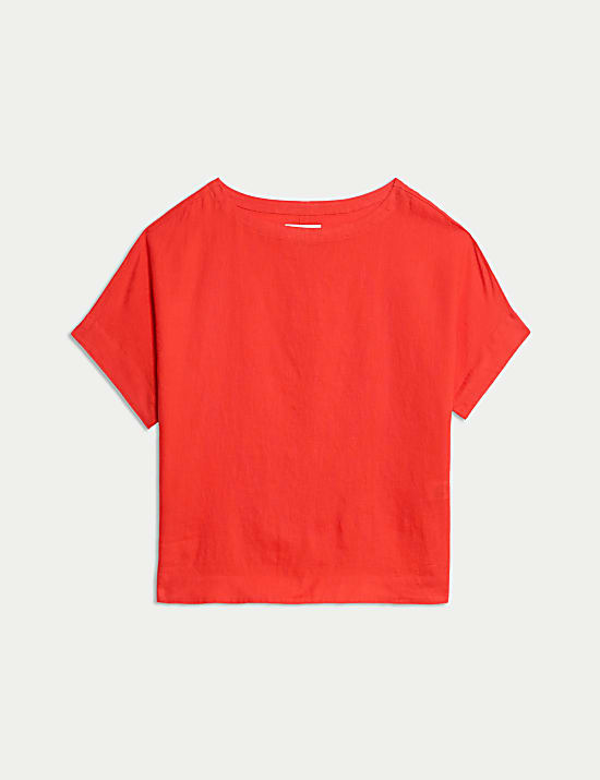 Pure Linen Relaxed T-Shirt