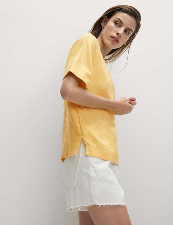 Pure Linen Relaxed T-Shirt