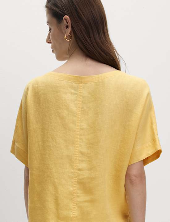 Pure Linen Relaxed T-Shirt