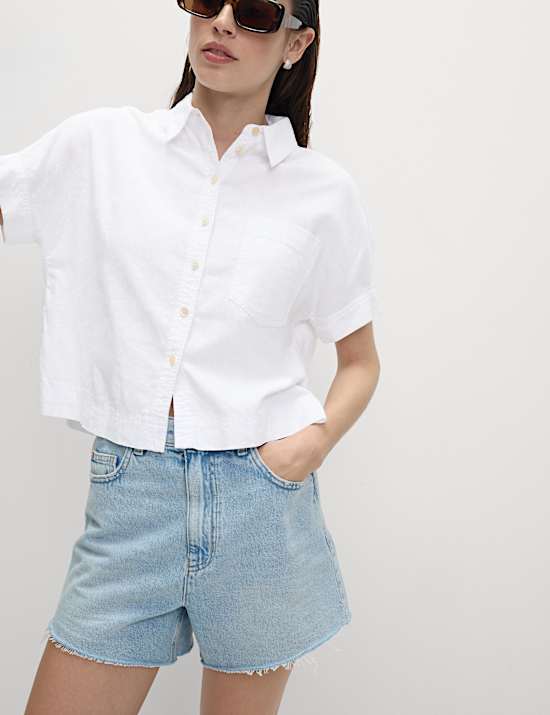 Linen Rich Collared Shirt