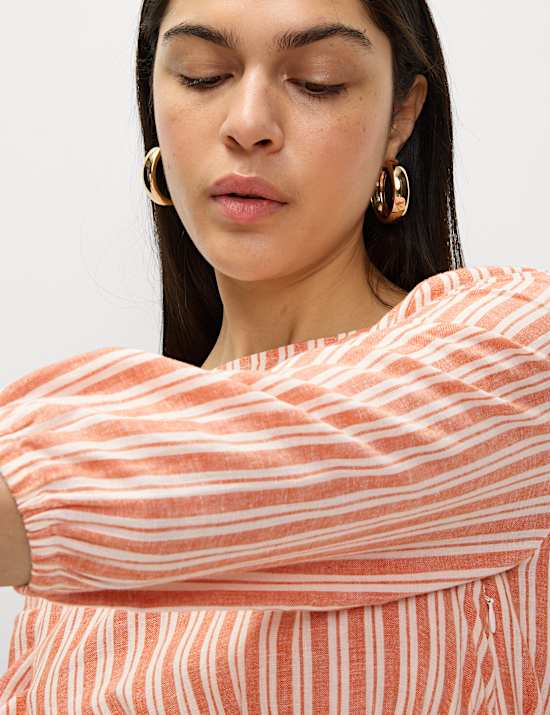 Linen Rich Asymmetrical Midi Beach Dress