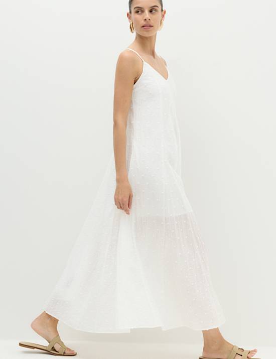 Textured Dobby Maxi Beach Dress