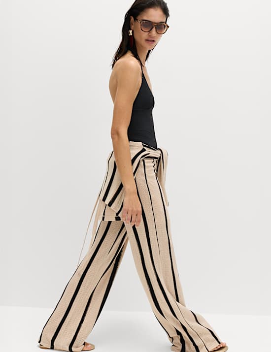 Bead Detail Padded Halterneck Swimsuit