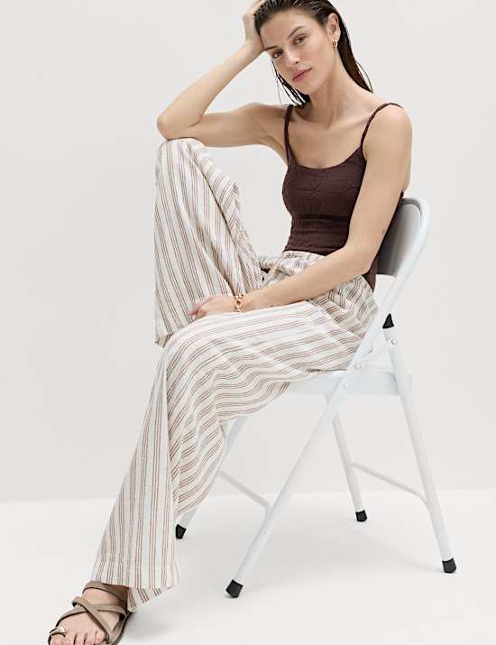 Gevuld badpak van badstof met structuur en print