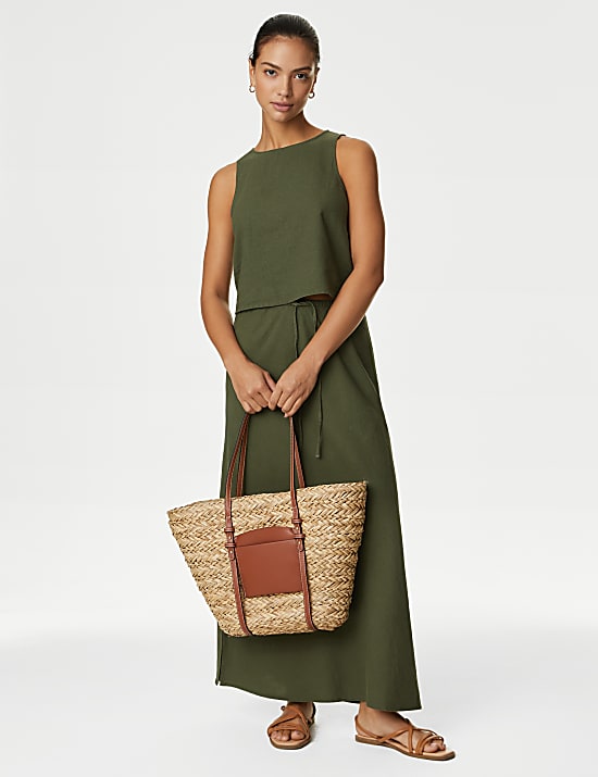 Linen Rich Crop Top