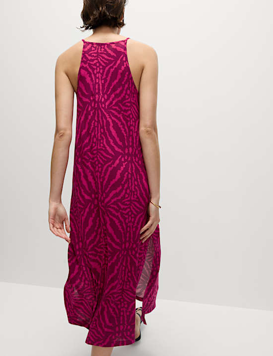 Jersey Printed Midaxi Beach Dress