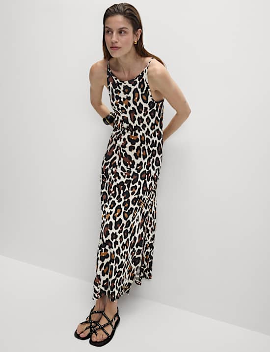 Jersey Printed Midaxi Beach Dress